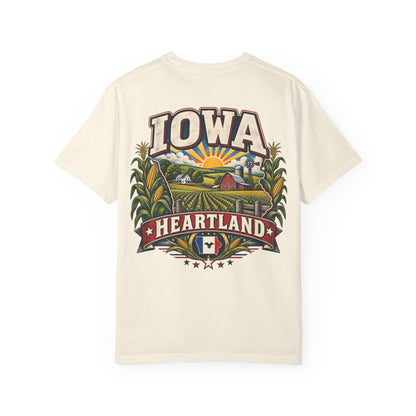 Iowa Heartland Unisex Comfort Color 1717 Streetwear Graphic Tee