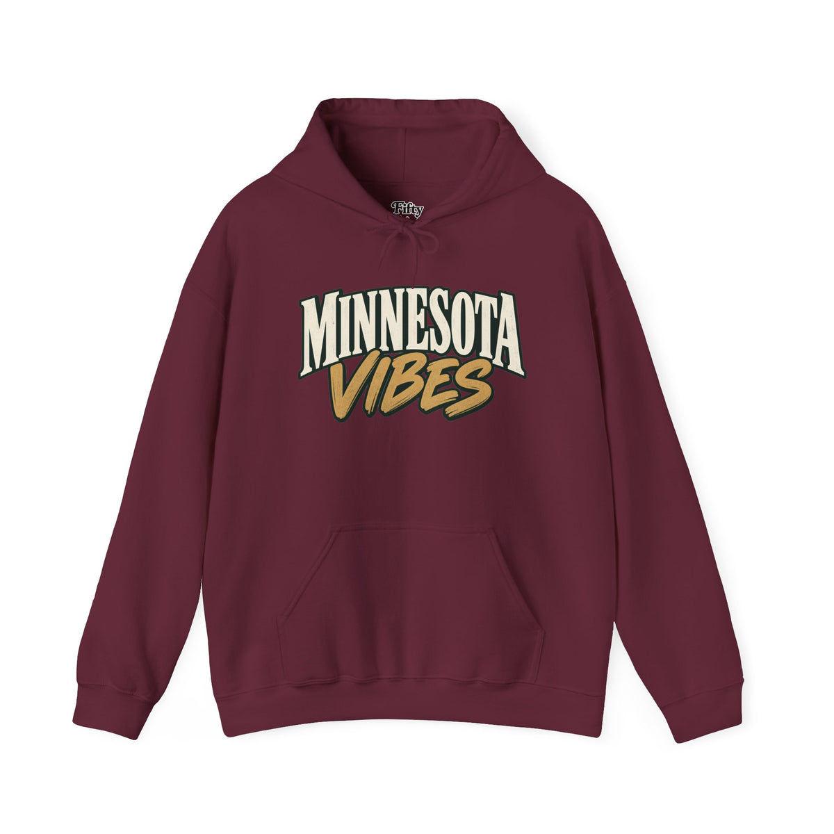 Minnesota Vibes Unisex Hoodie State Name Graphic