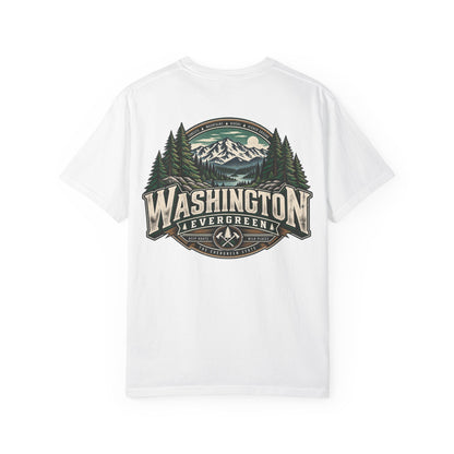 Washington Evergreen Unisex Comfort Color 1717 Streetwear Graphic Tee