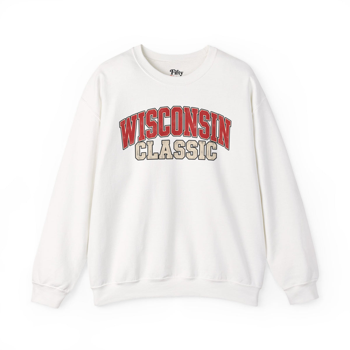 Wisconsin Classic Unisex Crewneck Sweatshirt State Name Graphic