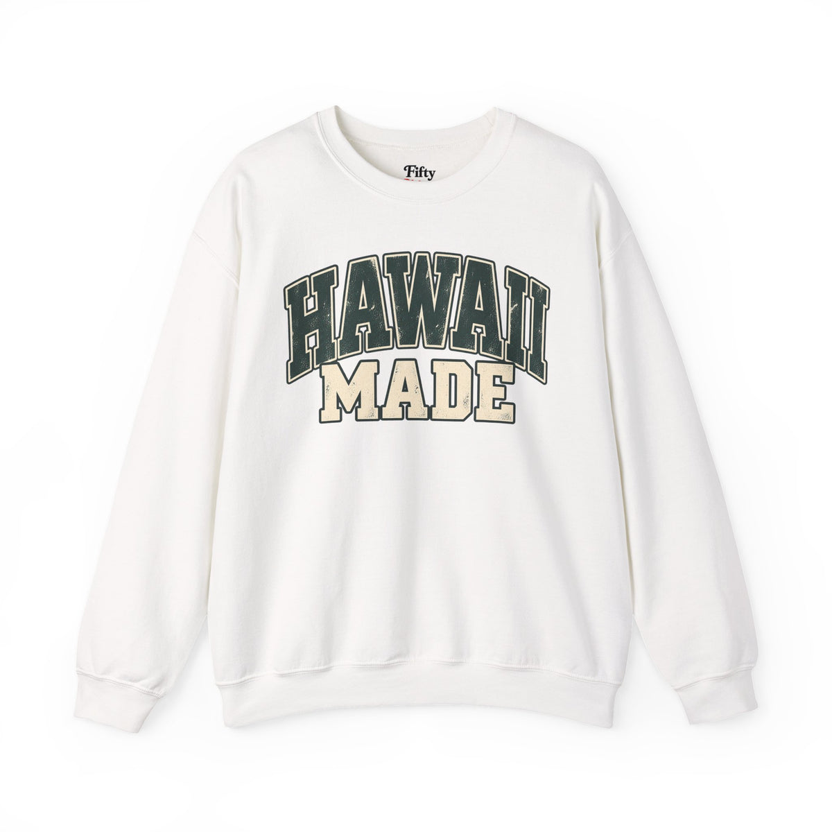 Hawaii Made Unisex Crewneck Sweatshirt State Name Graphic
