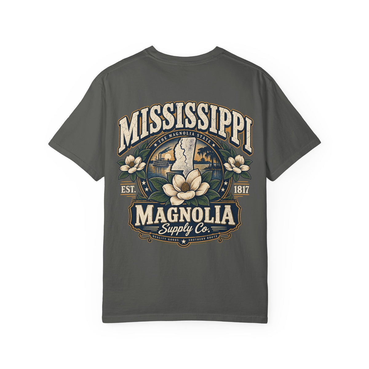 Mississippi Magnolia Supply Co. Unisex Comfort Color 1717 Streetwear Graphic Tee
