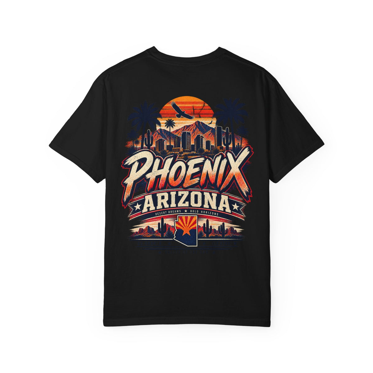 Phoenix Arizona Streetwear  Unisex Comfort Color 1717 Streetwear Graphic Tee