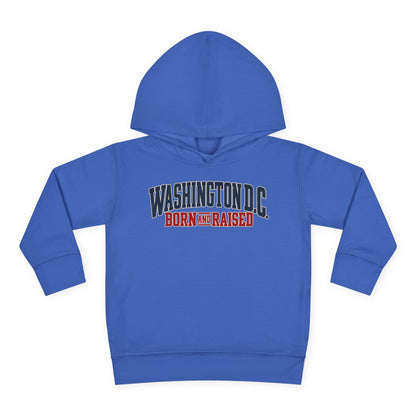 Washington DC Born and Raised Premium East Coast Unisex Toddler Pullover Fleece Hoodie