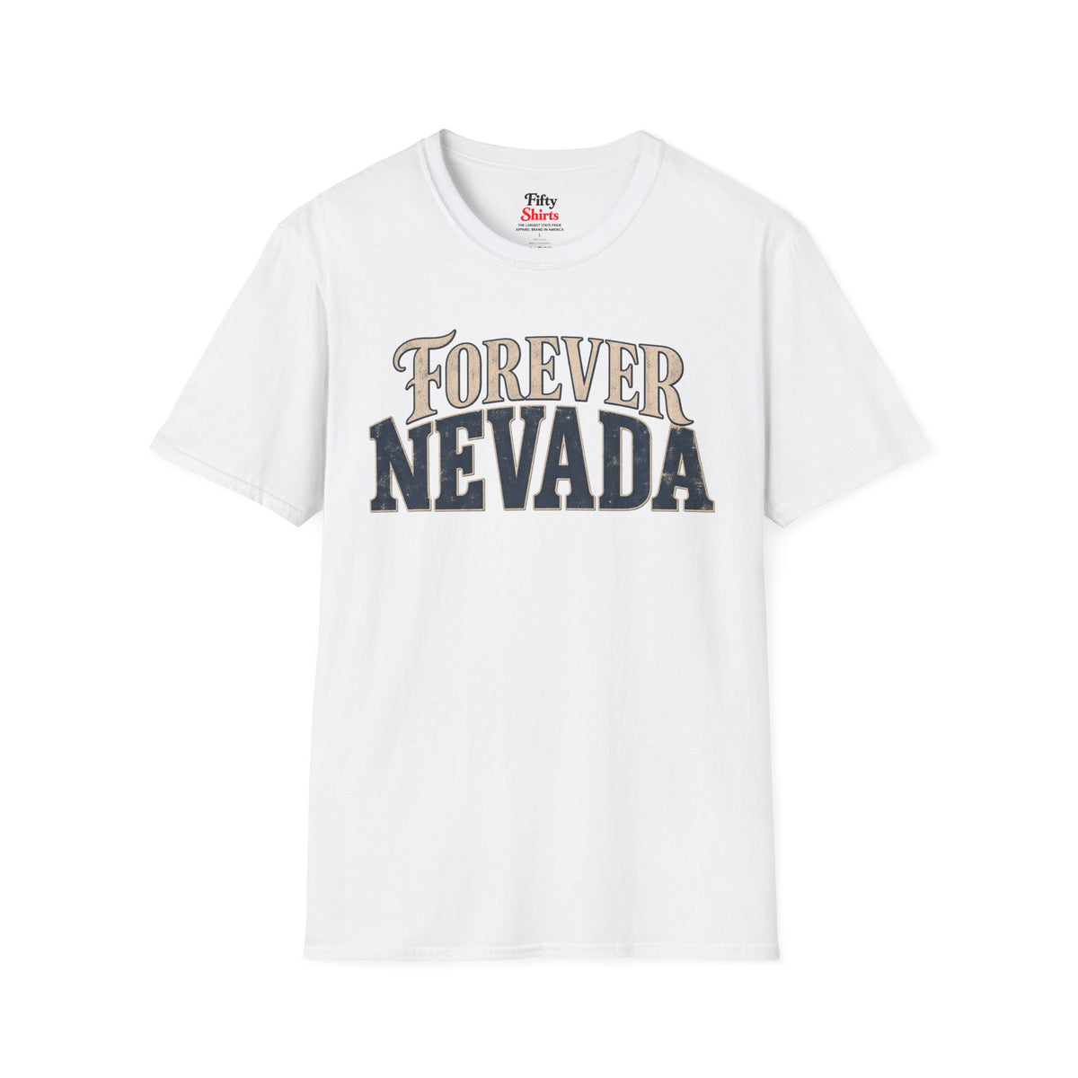 Forever Nevada Unisex Softstyle T Shirt State Name Graphic Tee