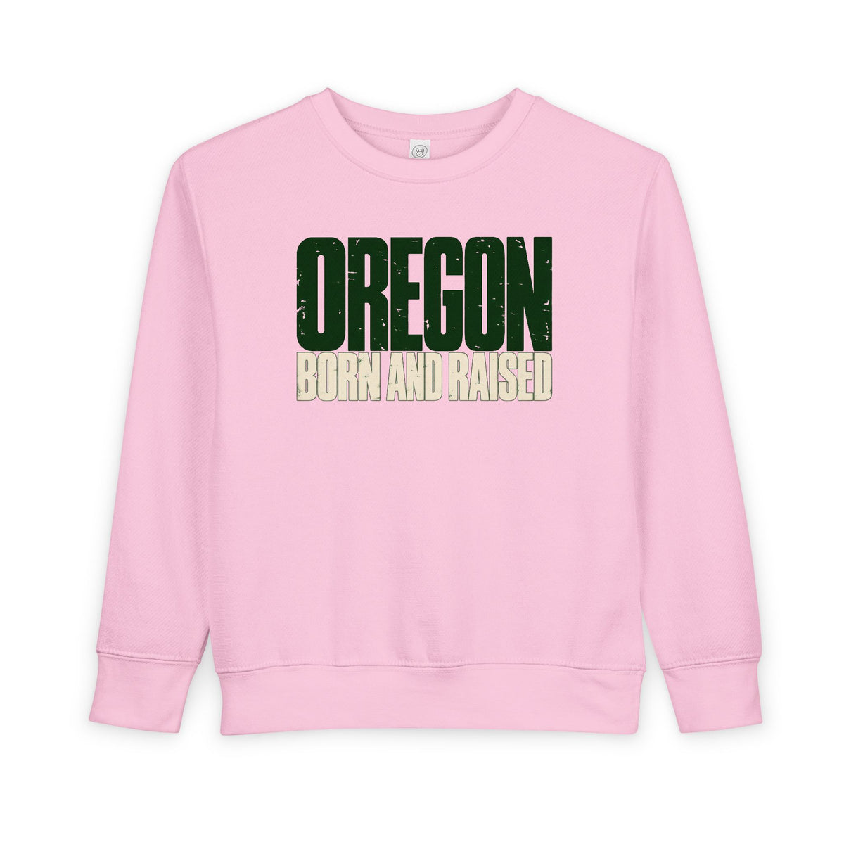 Oregon Born and Raised Streetwear Unisex Toddler Sweatshirt