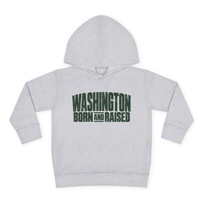 Washington Born and Raised Bold Streetwear Unisex Toddler Pullover Fleece Hoodie
