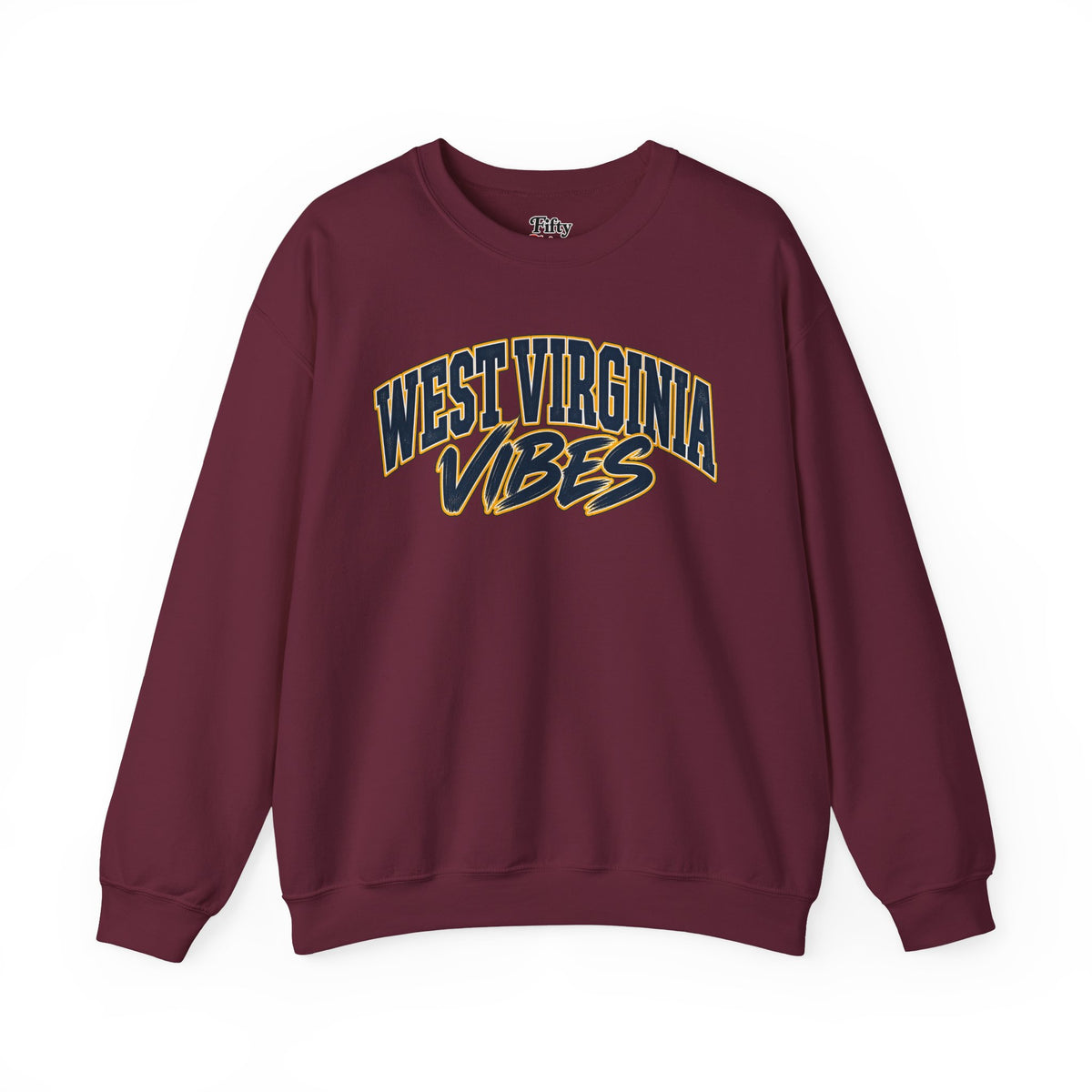 West Virginia Vibes Unisex Crewneck Sweatshirt State Name Graphic