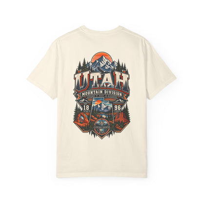 Utah Mountain Division Unisex Comfort Color 1717 Streetwear Graphic Tee
