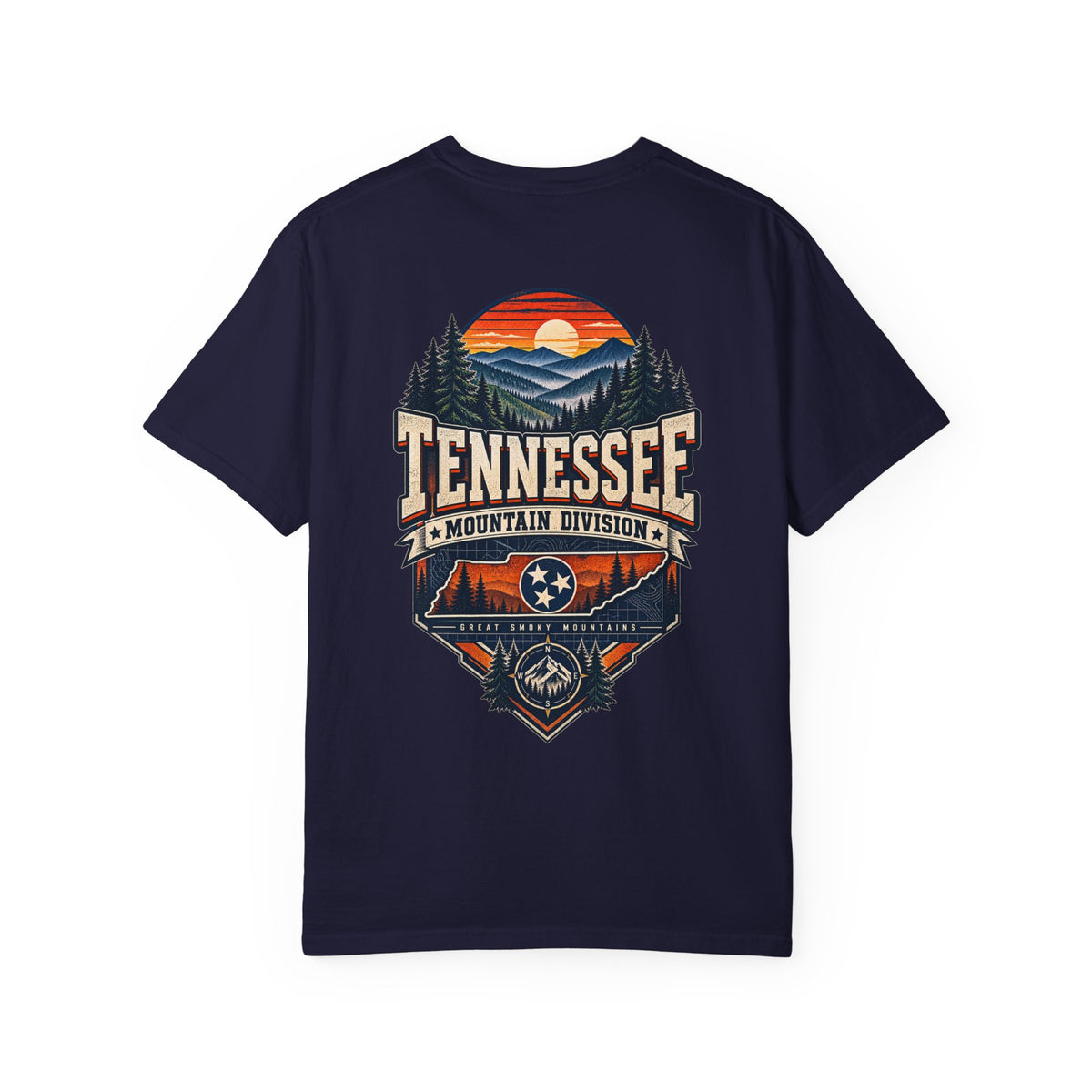 Tennessee Mountain Division Unisex Comfort Color 1717 Streetwear Graphic Tee