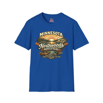 Minnesota Northwoods Outfitters Unisex Softstyle T Shirt State Pride Graphic Tee Collections FS03