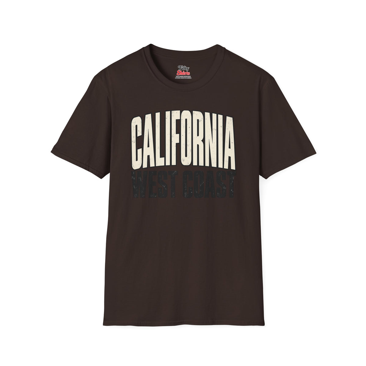California West Coast Unisex Softstyle T Shirt State Name Graphic Tee (1)