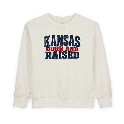 Kansas Born and Raised Classic Heritage Unisex Toddler Sweatshirt