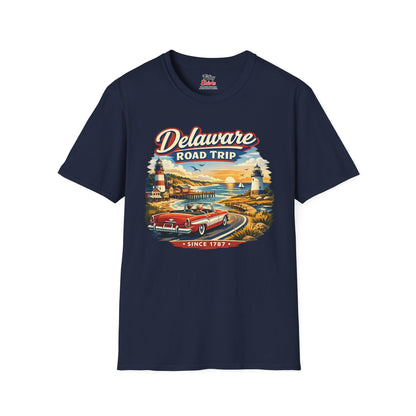 Delaware Roadtrip Unisex Softstyle T Shirt State Pride Graphic Tee Collections FS03