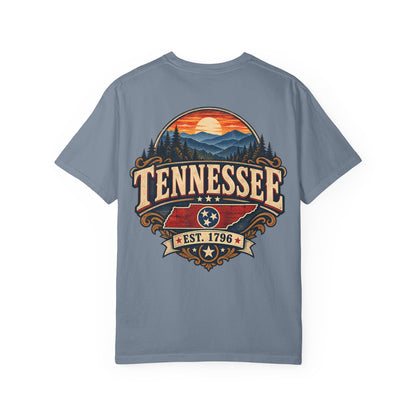 Tennessee Established 1796 Unisex Comfort Color 1717 Streetwear Graphic Tee