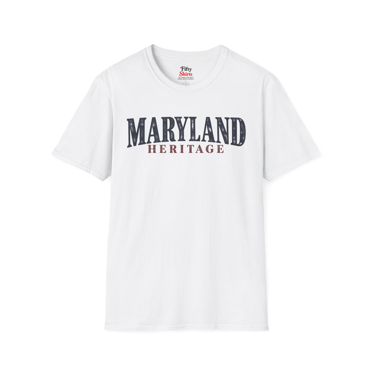 Maryland Heritage Unisex Softstyle T Shirt State Name Graphic Tee