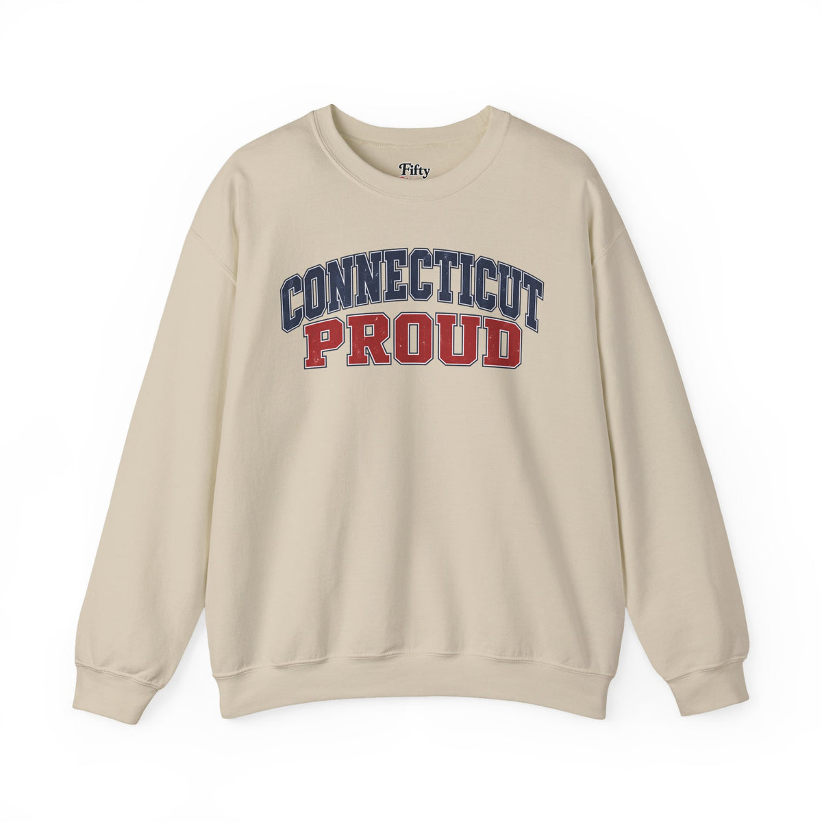 Connecticut Proud Unisex Crewneck Sweatshirt State Name Graphic
