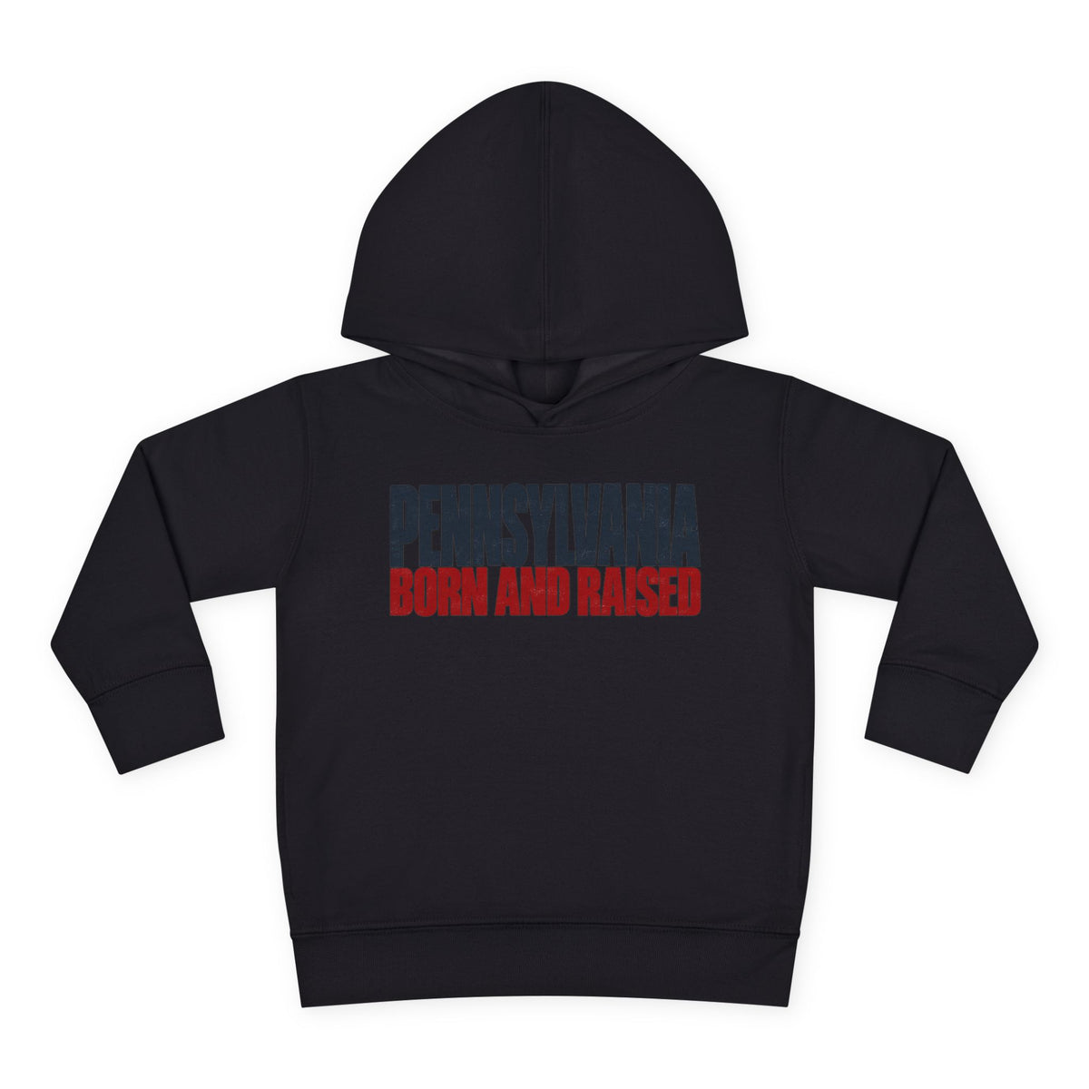 Pennsylvania Born and Raised Northeast Streetwear Unisex Toddler Pullover Fleece Hoodie