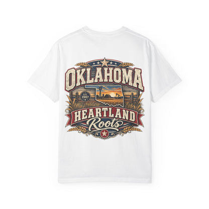 Oklahoma Heartland Roots Unisex Comfort Color 1717 Streetwear Graphic Tee