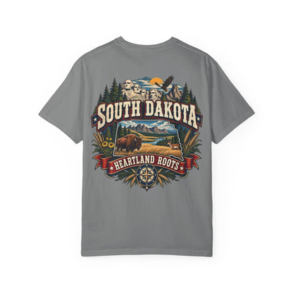 South Dakota Heartland Roots Unisex Comfort Color 1717 Streetwear Graphic Tee
