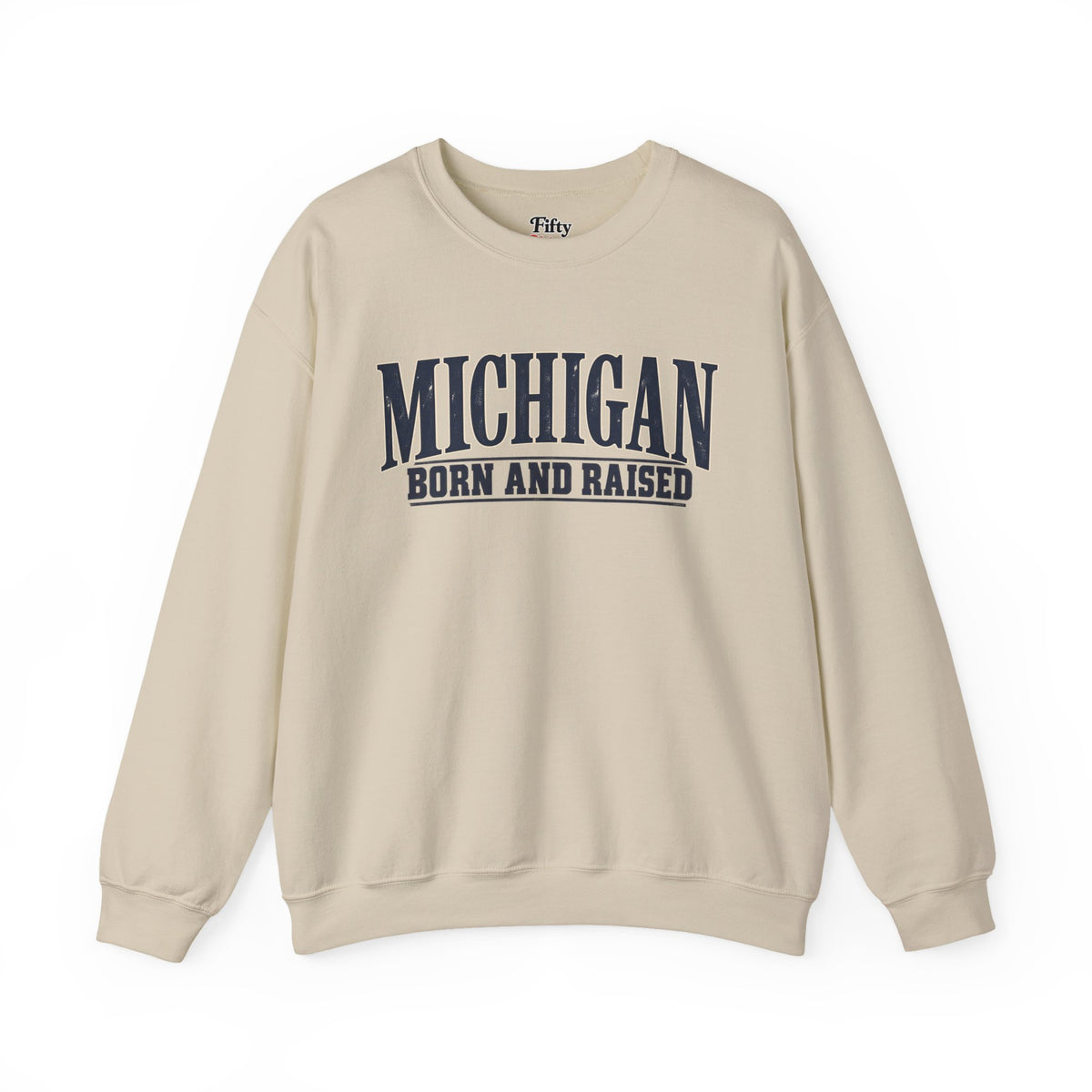 Michigan Born and Raised Premium Heritage Unisex Sweatshirt Graphic