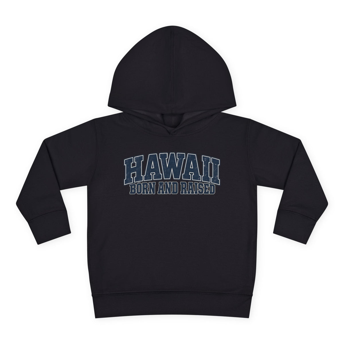 Hawaii Born and Raised Vintage Athletic Unisex Toddler Pullover Fleece Hoodie