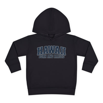 Hawaii Born and Raised Vintage Athletic Unisex Toddler Pullover Fleece Hoodie