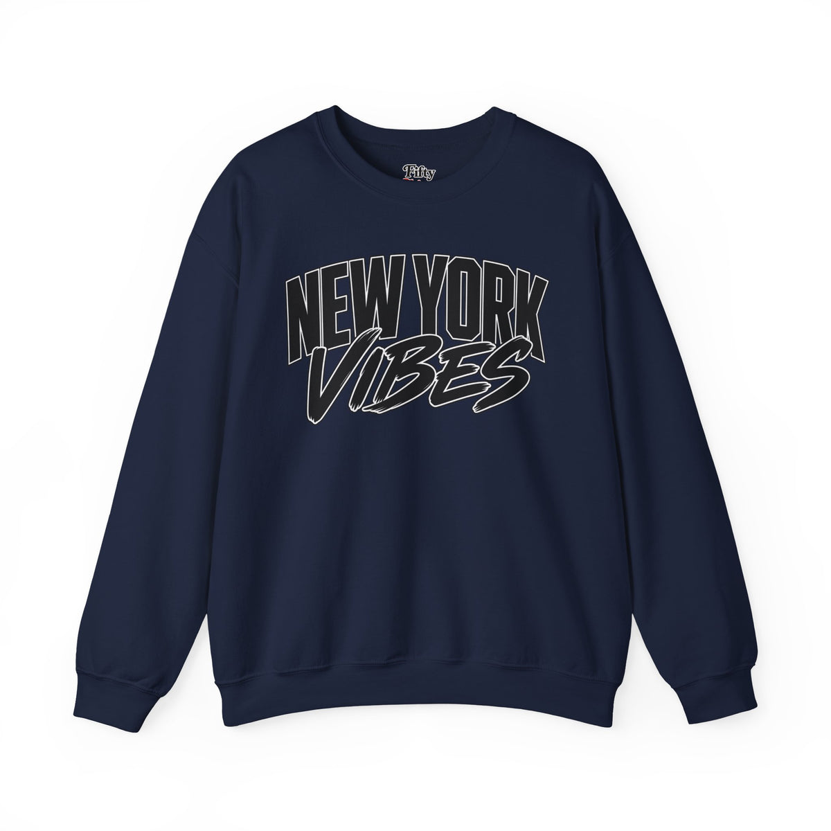 New York Vibes Unisex Crewneck Sweatshirt State Name Graphic