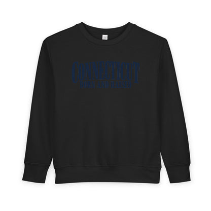 Connecticut Born and Raised Luxury Heritage Unisex Toddler Sweatshirt