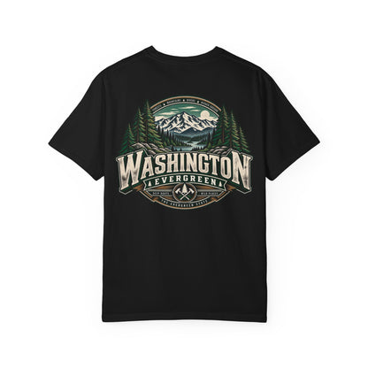 Washington Evergreen Unisex Comfort Color 1717 Streetwear Graphic Tee