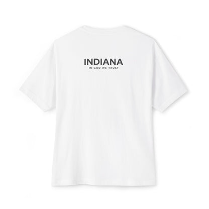 Indiana All State In God We Trust Unisex Casual Oversized Boxy Tee