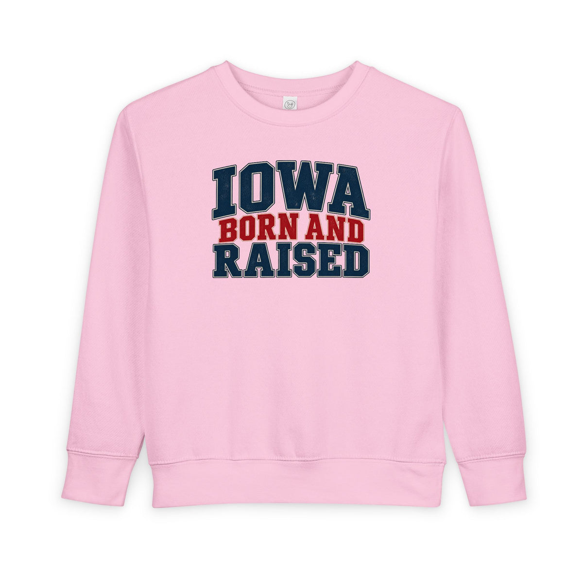 Iowa Born and Raised Classic Heritage Unisex Toddler Sweatshirt