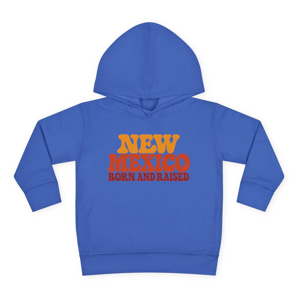 New Mexico Born and Raised 1970s Retro Unisex Toddler Pullover Fleece Hoodie