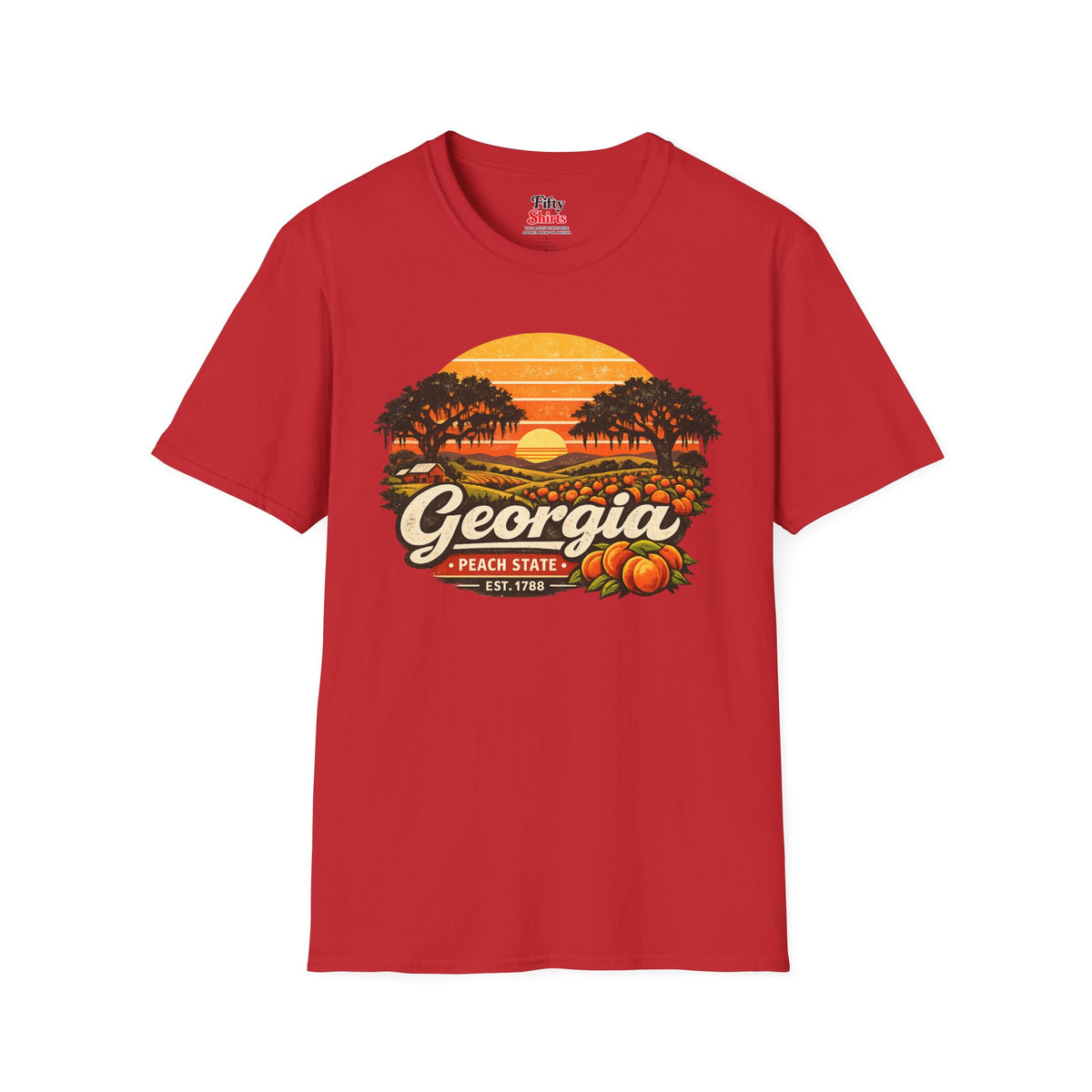 Georgia Southern Sunset Unisex Softstyle T Shirt State Pride Graphic Tee Collections FS03