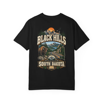 Black Hills South Dakota Unisex Comfort Color 1717 Streetwear Graphic Tee