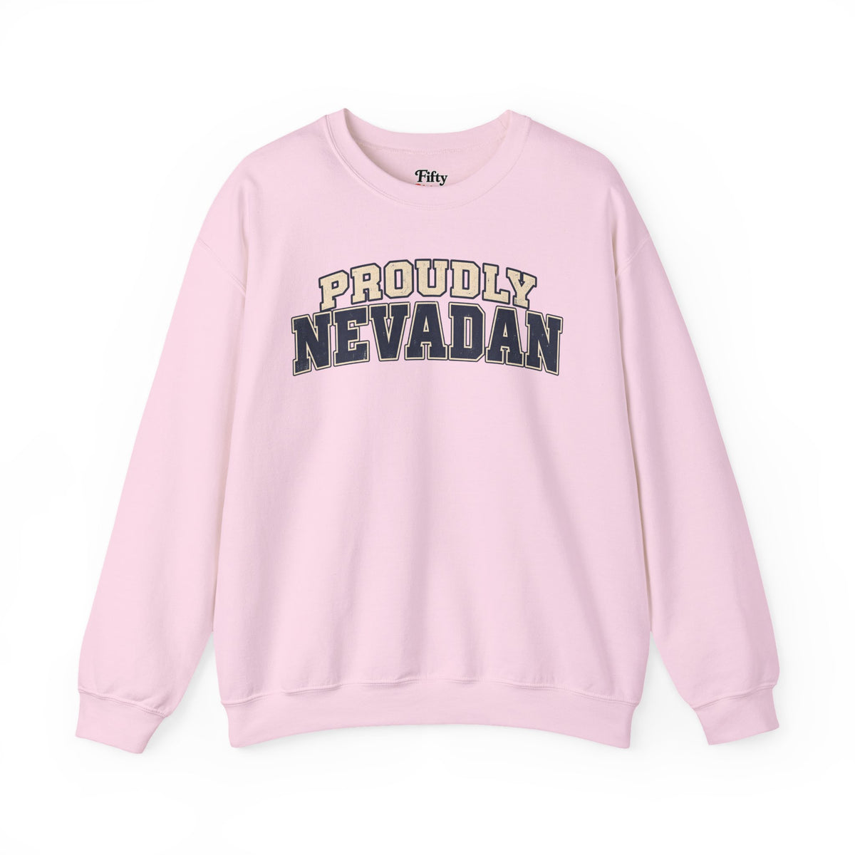 Proudly Nevadan Nevada Unisex Crewneck Sweatshirt State Name Graphic