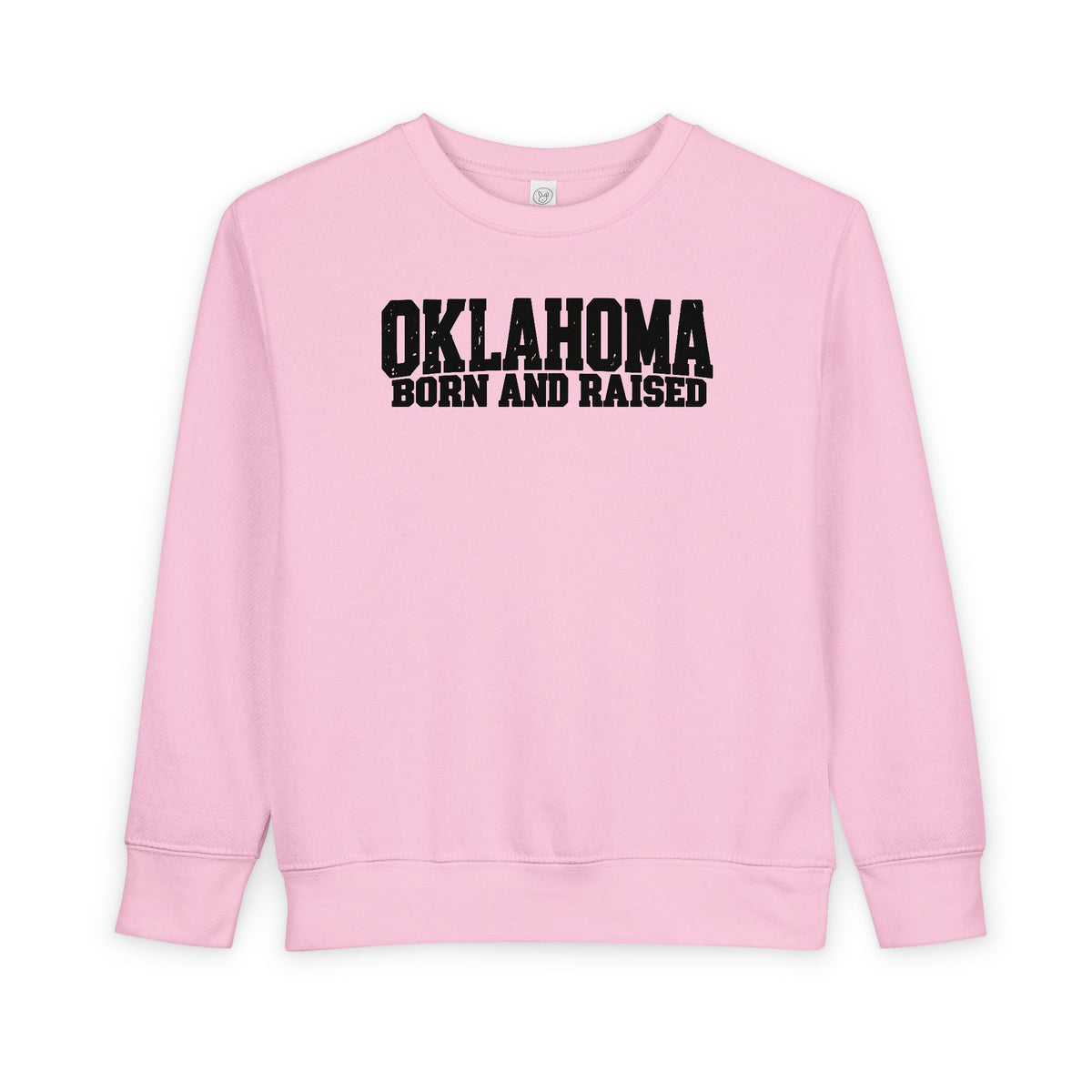 Oklahoma Born and Raised Minimal Heritage Unisex Toddler Sweatshirt