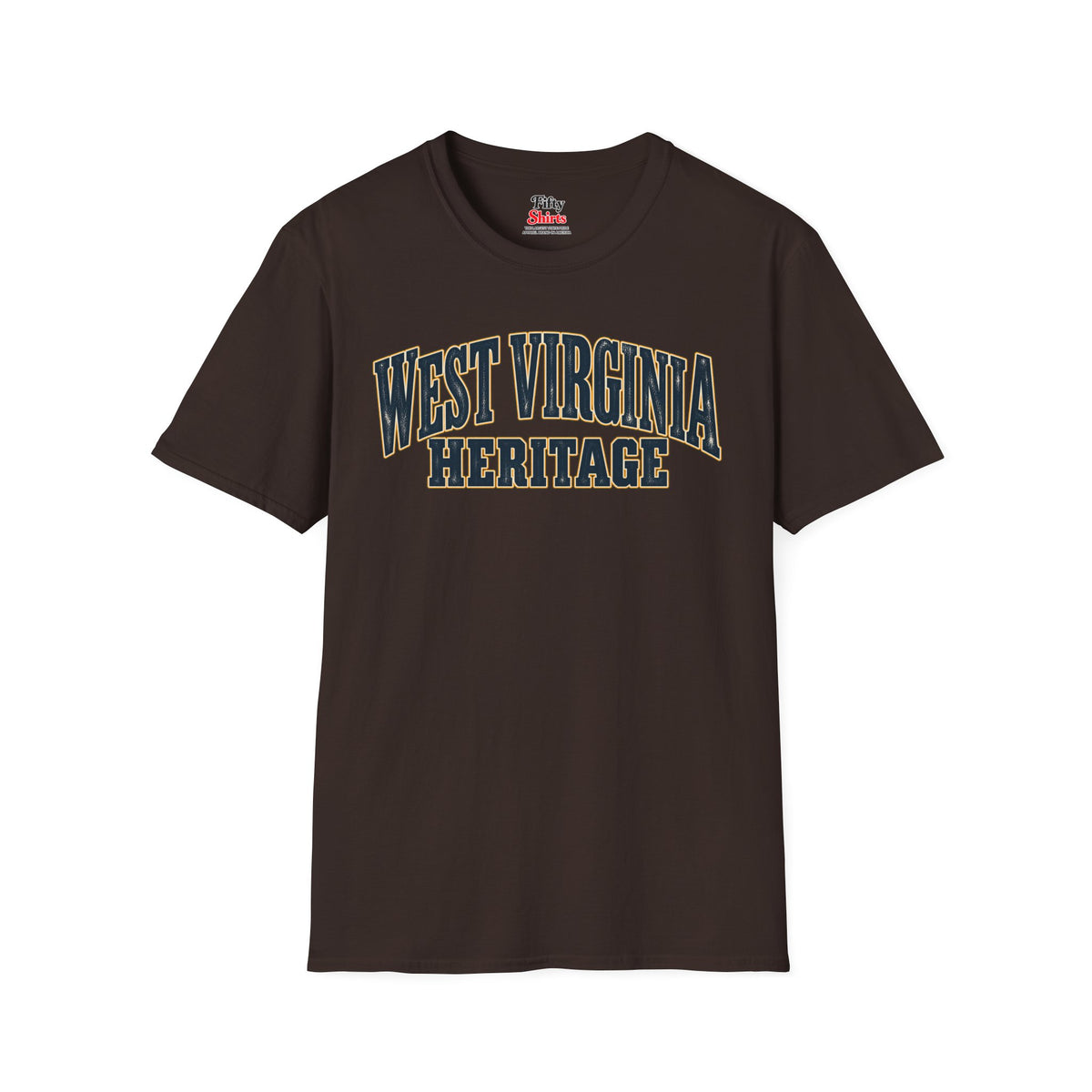West Virginia Heritage Unisex Softstyle T Shirt State Name Graphic Tee