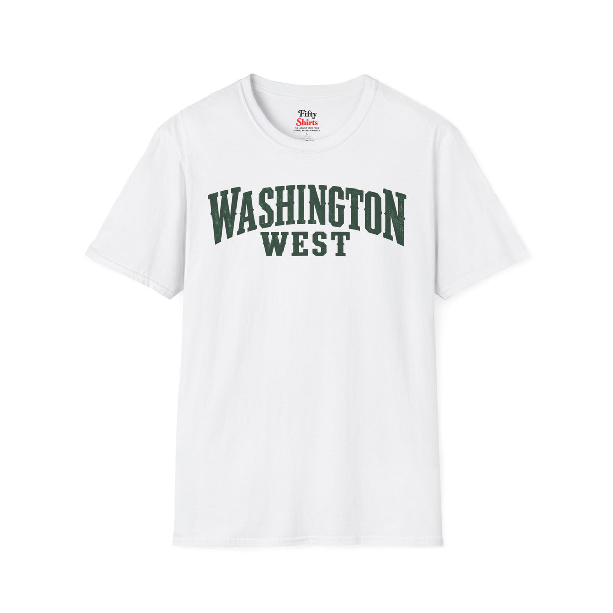 Washington West Unisex Softstyle T Shirt State Name Graphic Tee