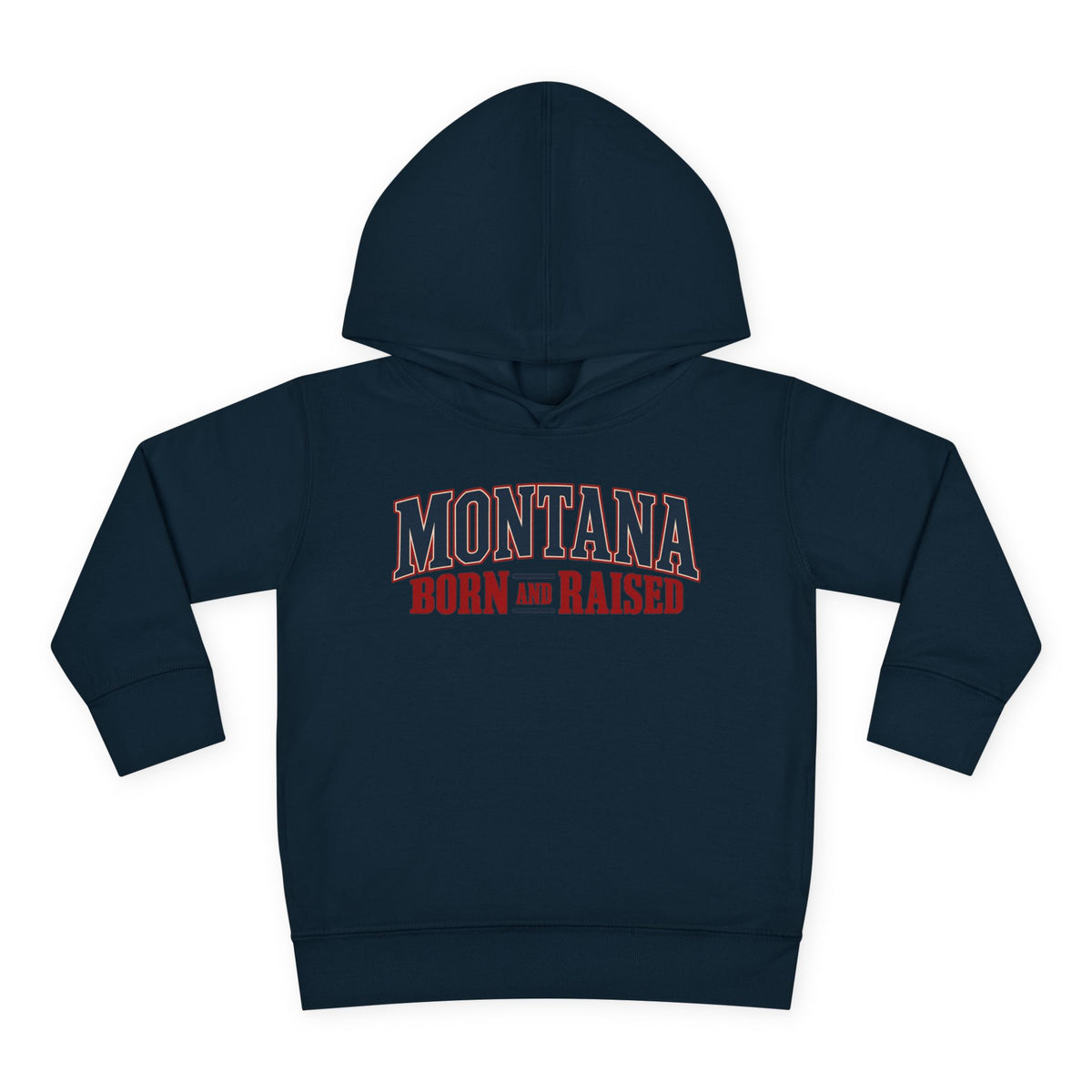 Montana Born and Raised Premium Vintage Fashion Unisex Toddler Pullover Fleece Hoodie
