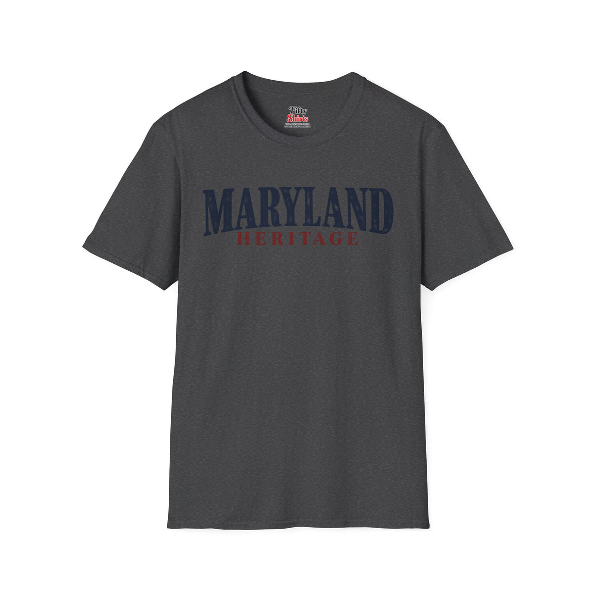 Maryland Heritage Unisex Softstyle T Shirt State Name Graphic Tee