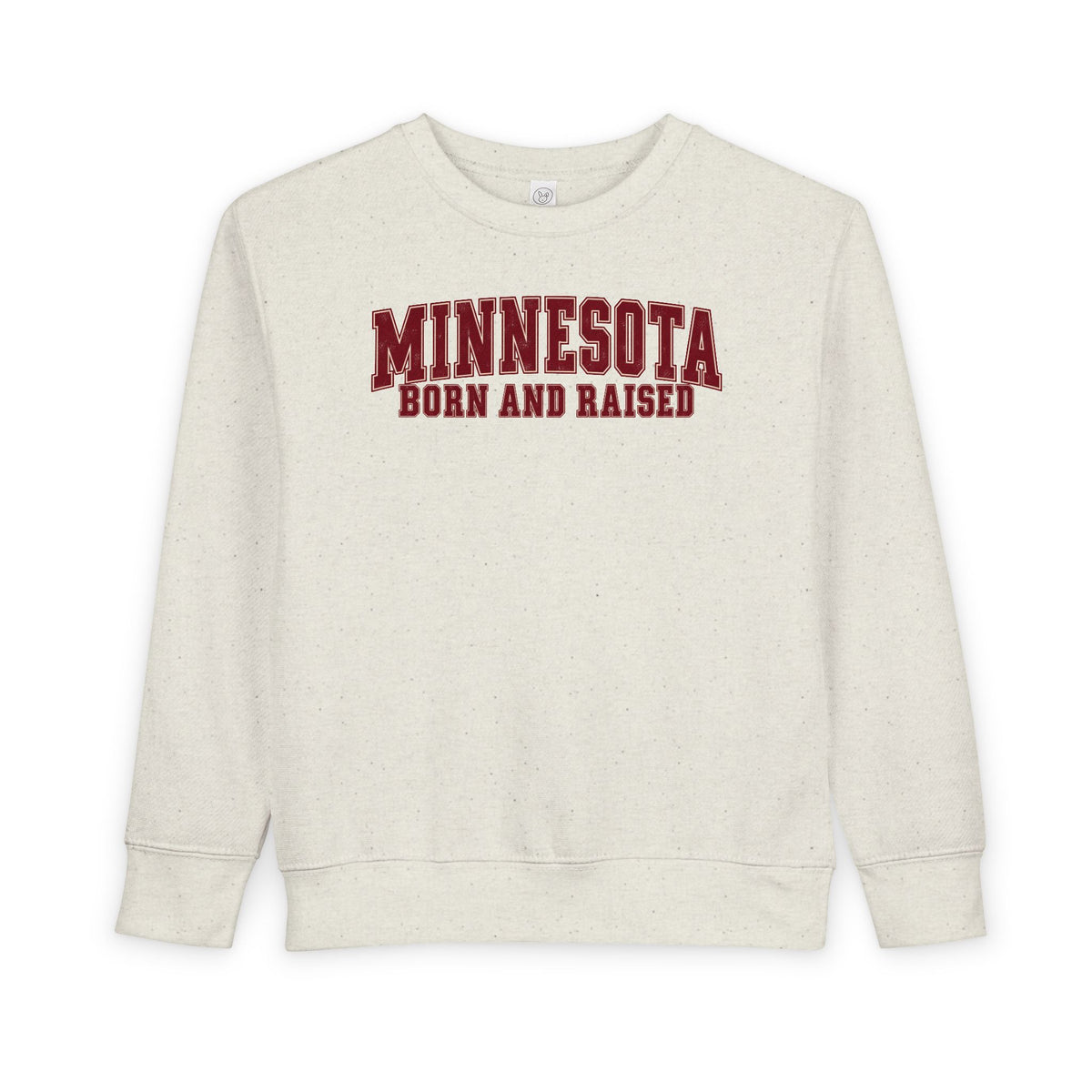 Minnesota Born and Raised Vintage Collegiate Unisex Toddler Sweatshirt