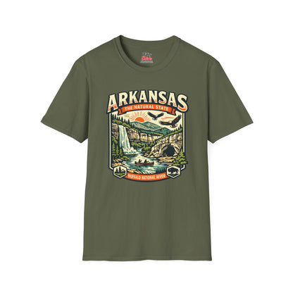 Arkansas The Natural State Adventure Unisex Softstyle T Shirt State Pride Graphic Tee Collections FS03