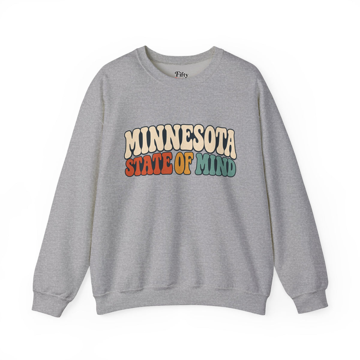 Minnesota State of Mind Unisex Crewneck Sweatshirt State Name Graphic