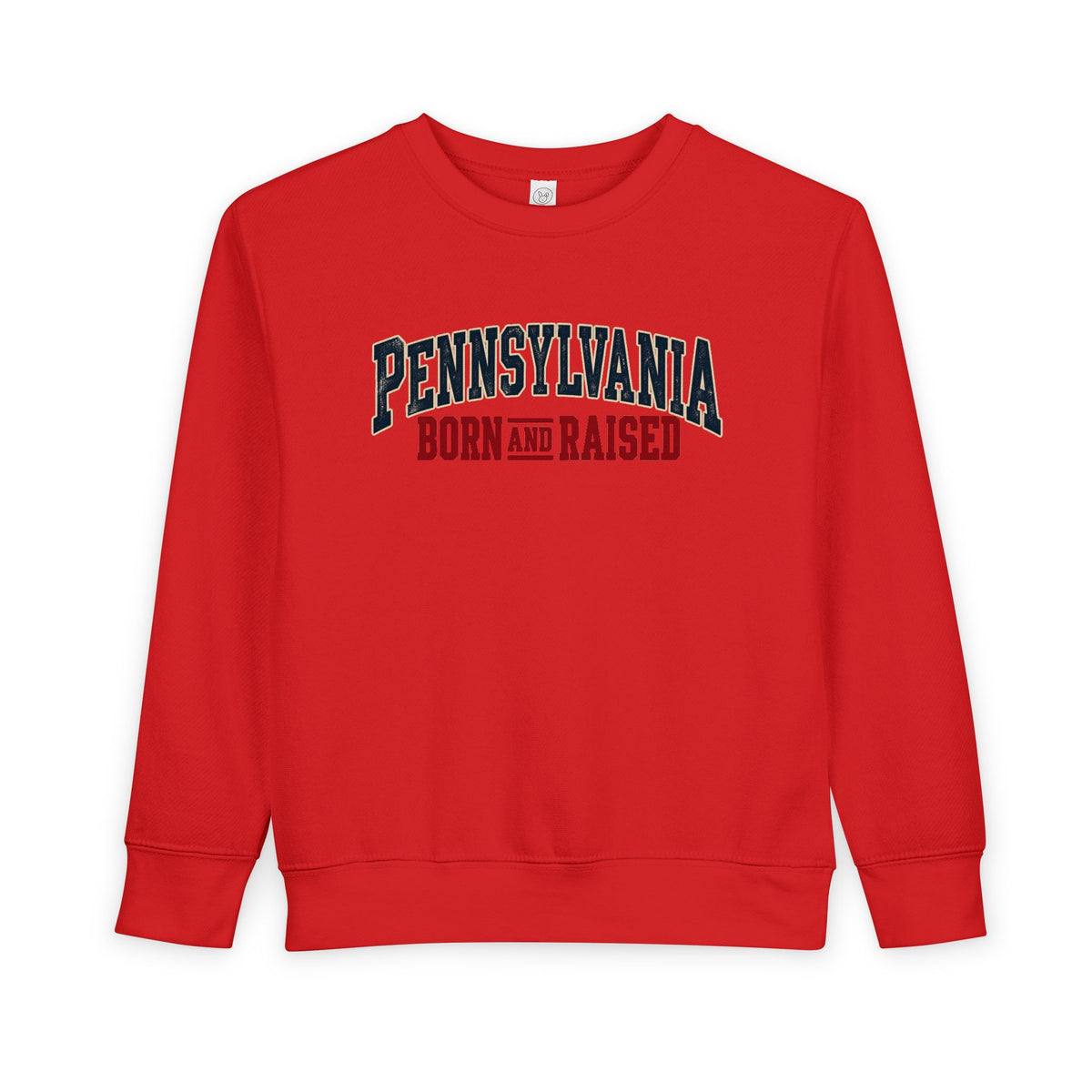 Pennsylvania Born and Raised Classic Souvenir Unisex Toddler Sweatshirt
