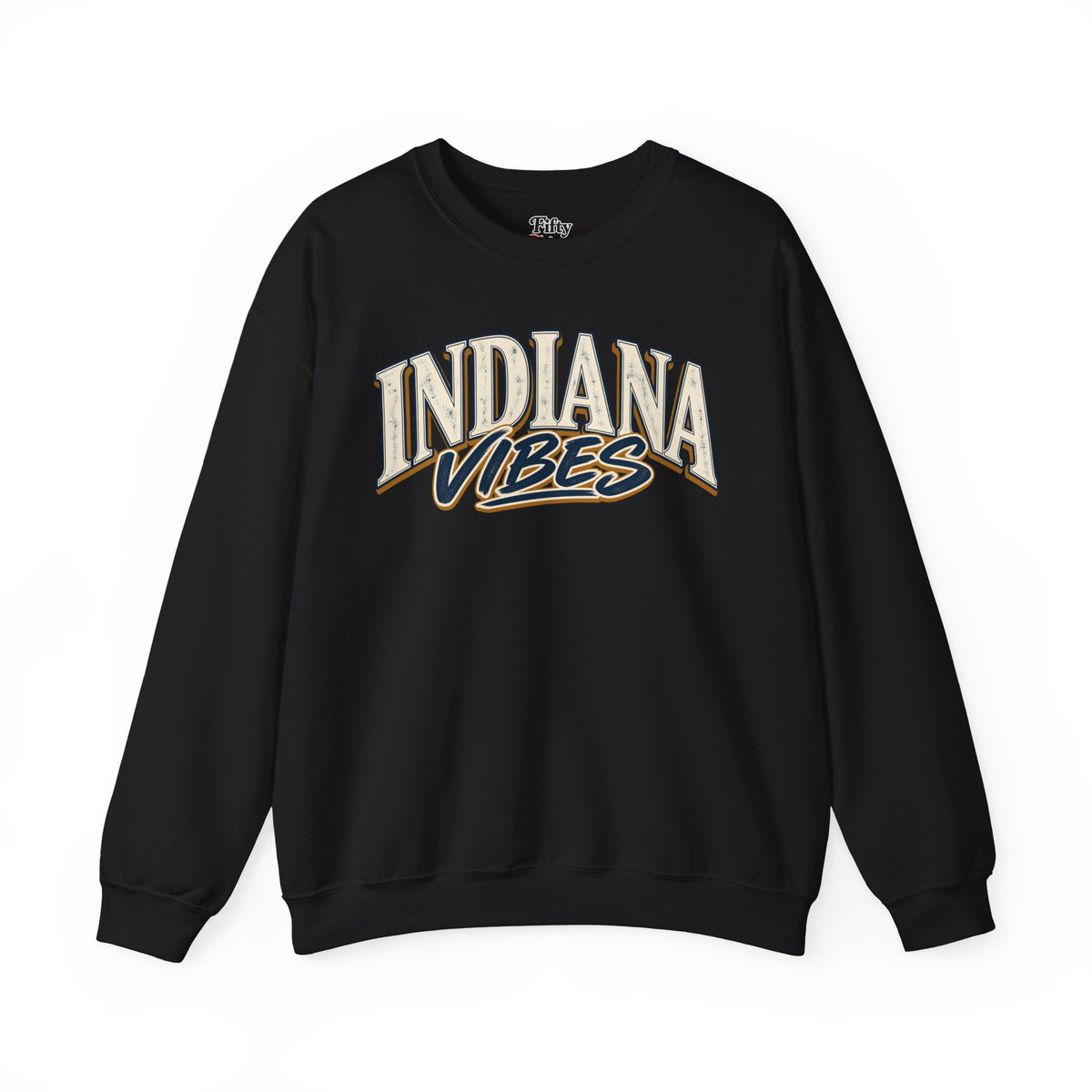Indiana Vibes Unisex Crewneck Sweatshirt State Name Graphic