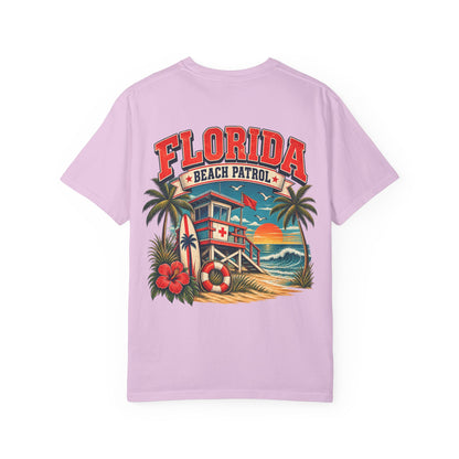 Florida Beach Patrol  Unisex Comfort Color 1717 Streetwear Graphic Tee