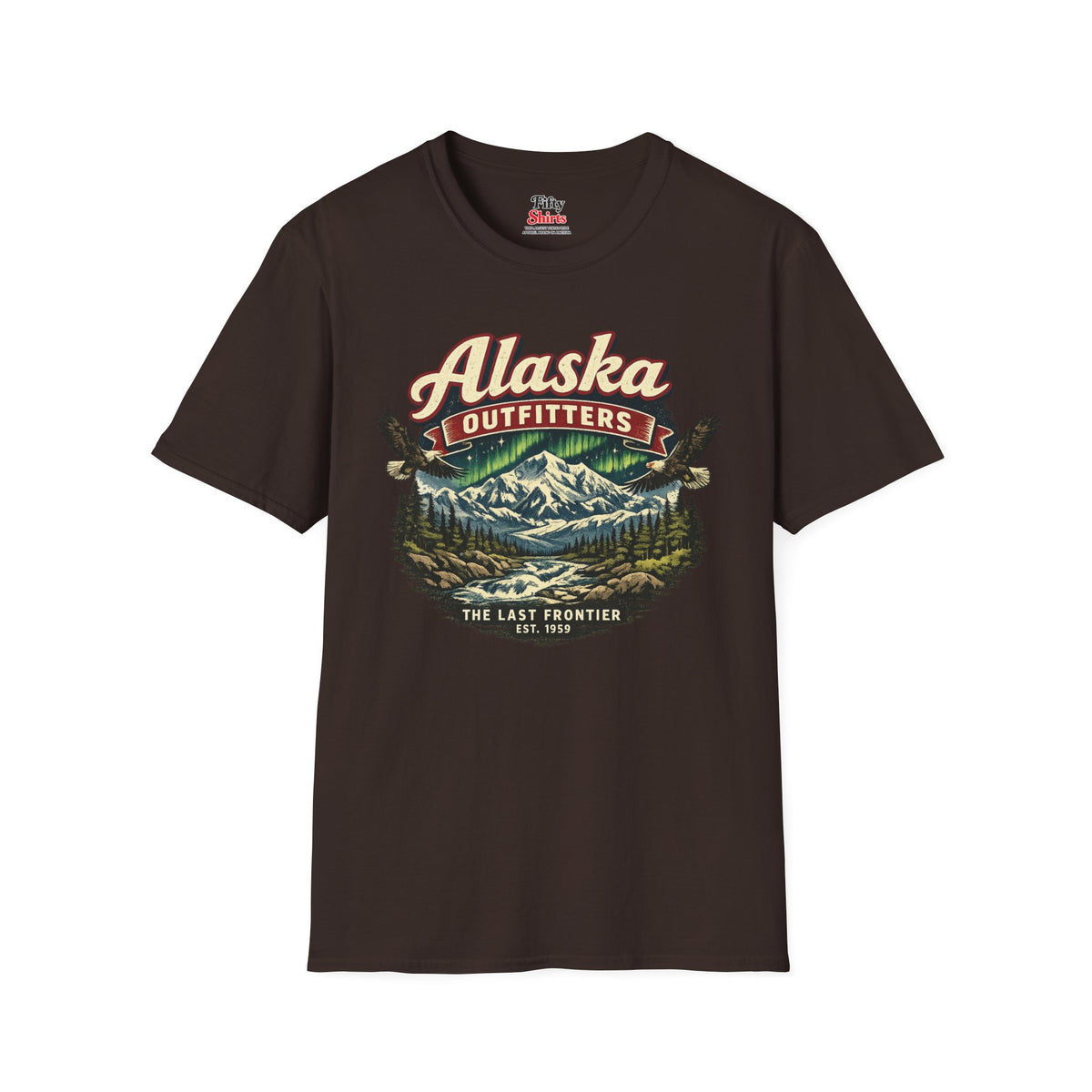 Alaska Outfitters Unisex Softstyle T Shirt State Pride Graphic Tee Collections FS03