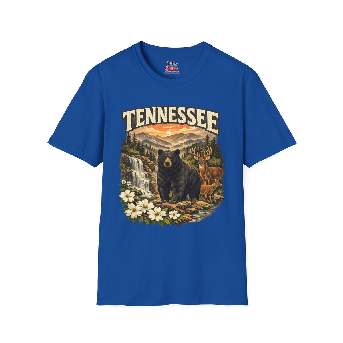 Tennessee Wildlife Unisex Softstyle T Shirt State Pride Graphic Tee Collections FS03