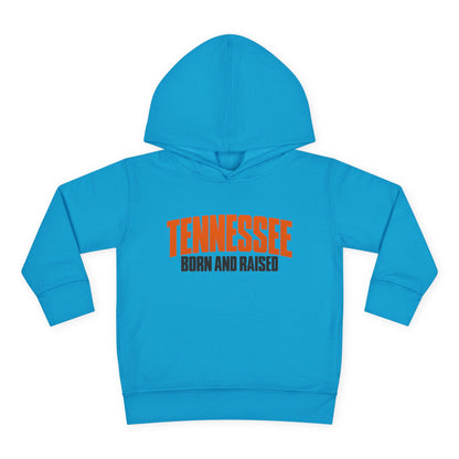 Tennessee Born and Raised Modern Southern Streetwear Unisex Toddler Pullover Fleece Hoodie